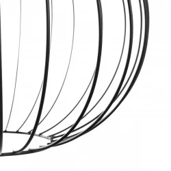 SUSPENSION RONDE METAL FILAIRE NOIRE