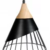 SUSPENSION ARÈNE NOIR CONE MÉTAL