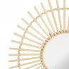 MIROIR ROTIN ÉVENTAIL