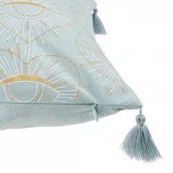 HOUSSE COUSSIN CARRÉE YEUX VELOURS