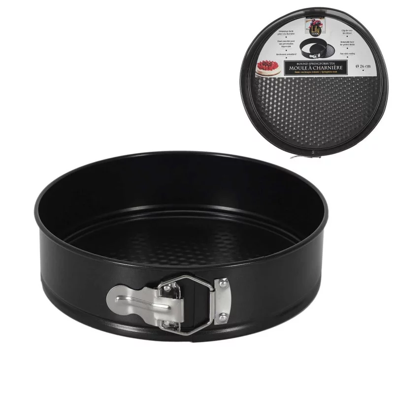 MOULE À PATISSERIE ROND CHARNIÈRE D26cm
