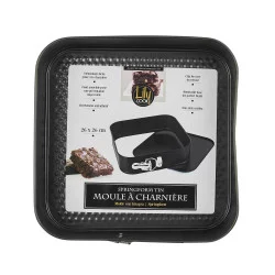 MOULE PATISSERIE CARRE CHARNIERE 28CM