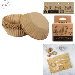 MOULE À MUFFIN EN KRAFT X60 D7xH5cm