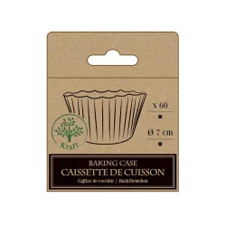 MOULE À MUFFIN EN KRAFT X60 D7xH5cm