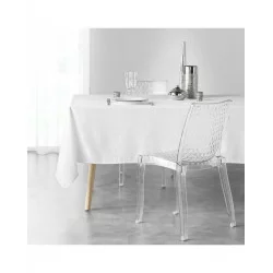 NAPPE ARTIFICE BLANC ET ARGENT 140x300cm