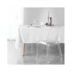 NAPPE ARTIFICE BLANC ET ARGENT 140x240cm