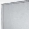 PAIRE SANDRA GRIS 2x60x160CM VOILE SABLE DROITE PASSE TRINGLE