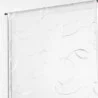 PAIRE VOILE SABLÉ BRODÉ DROIT HOOPS BLANC PASSE TRINGLE 60x90cm