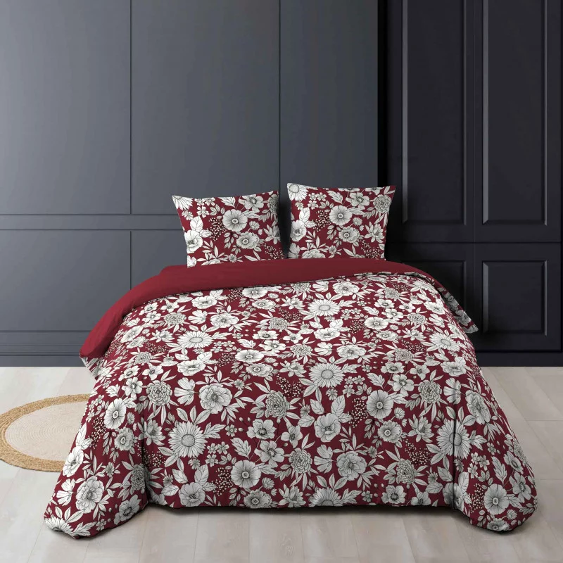 PARURE MILADY BORDEAUX 240x220CM