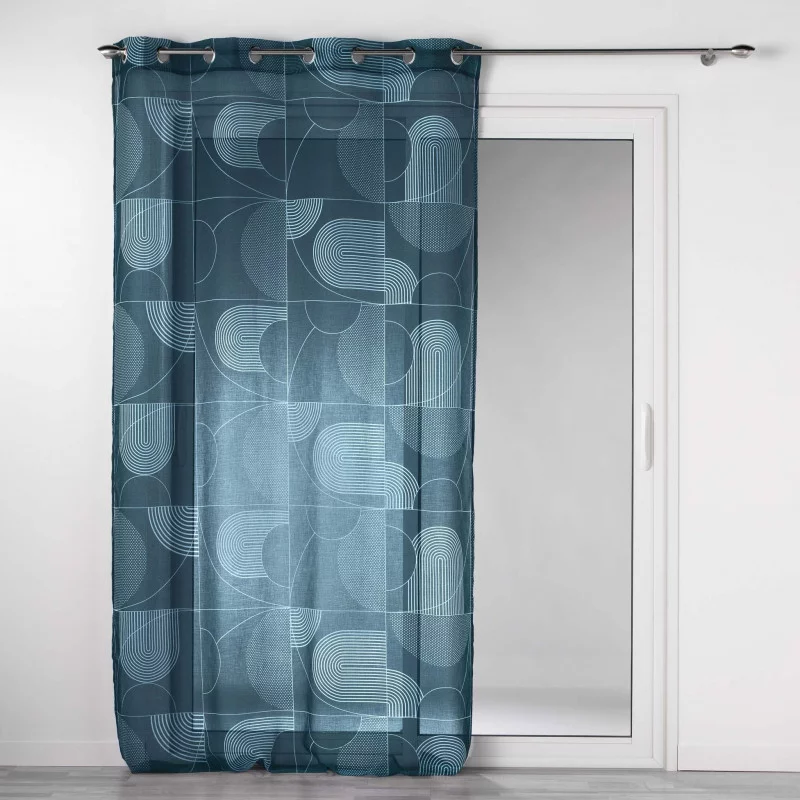 VOILE ESQUISSE BLEU 140x240CM