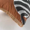 COUSSIN ZEBRIS MARRON 40x60CM