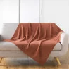 PLAID TRICOTINE TERRACOTTA 125x150CM