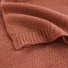 PLAID TRICOTINE TERRACOTTA 125x150CM