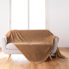 PLAID ARYA CAMEL 180x220CM FLANELLE