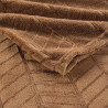 PLAID ARYA CAMEL 180x220CM FLANELLE
