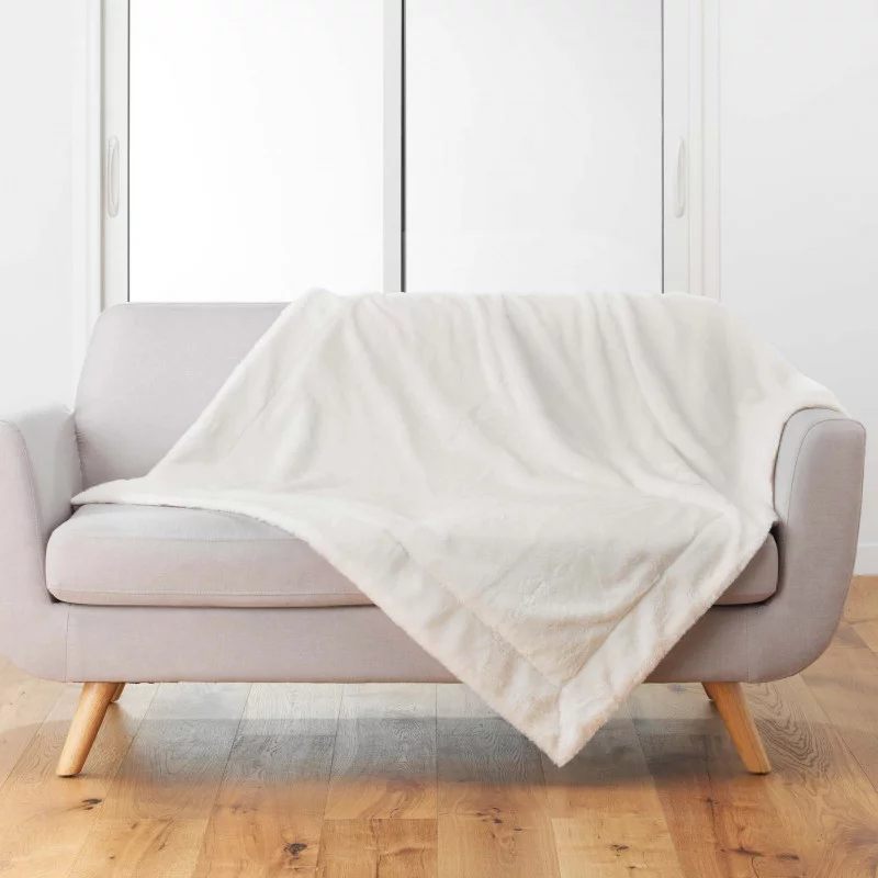 PLAID CARESSE NATUREL 180x220CM
