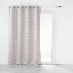 RIDEAU CADENCE JAUNE 140x260CM JACQUARD