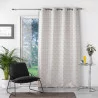 RIDEAU CADENCE JAUNE 140x260CM JACQUARD