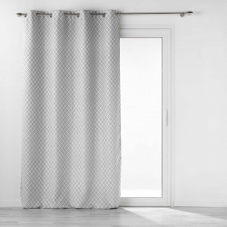 RIDEAU MARIELLA GRIS 140x260CM JACQUARD