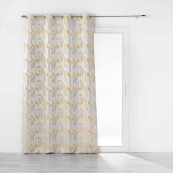 RIDEAU MEDICIS JAUNE 140x260CM JACQUARD