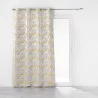 RIDEAU MEDICIS JAUNE 140x260CM JACQUARD