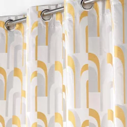 RIDEAU MEDICIS JAUNE 140x260CM JACQUARD