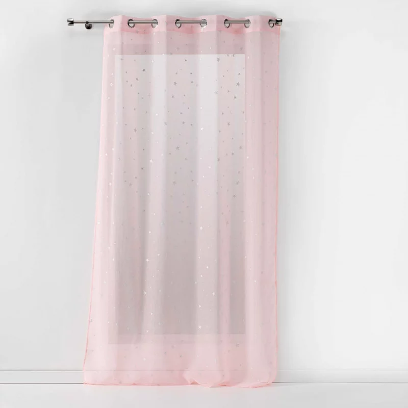 VOILE PHOSPHORESCENT FLUO NIGHT ROSE