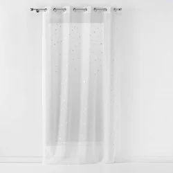 VOILE PHOSPHORESCENT FLUO NIGHT BLANC 140x240cm