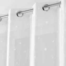 VOILE PHOSPHORESCENT FLUO NIGHT BLANC 140x240cm