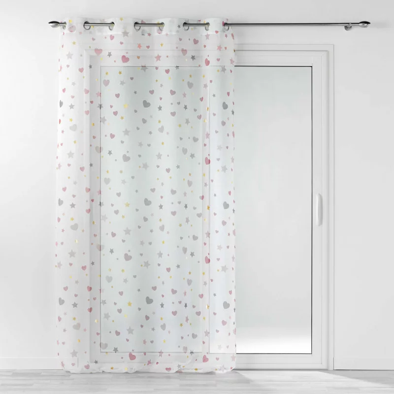 VOILE METALLISE CELESTE 140x240CM