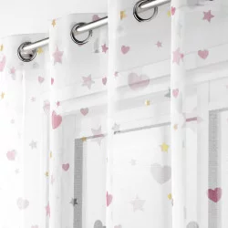 VOILE METALLISE CELESTE 140x240CM