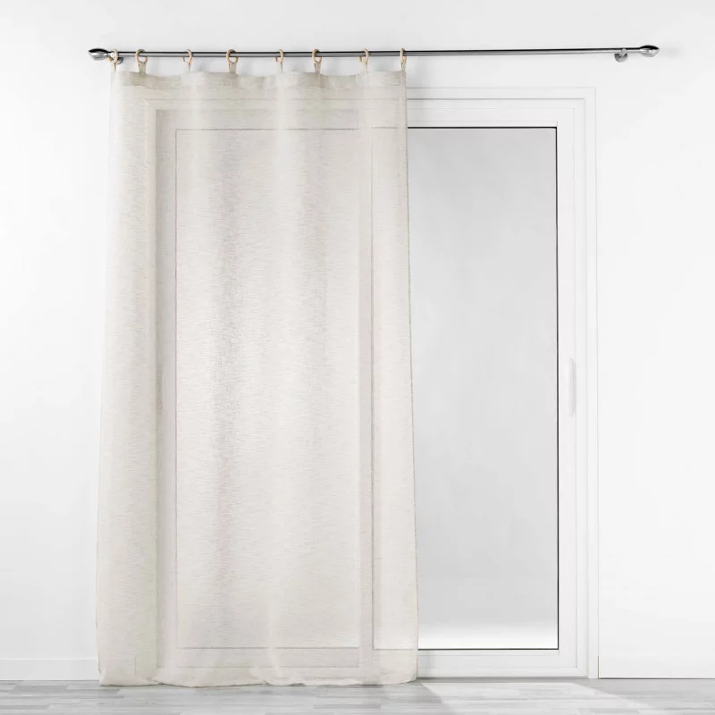 VOILE MINALISA LIN OEILLETS BOIS 140x240