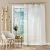 VOILE MINALISA LIN OEILLETS BOIS 140x240