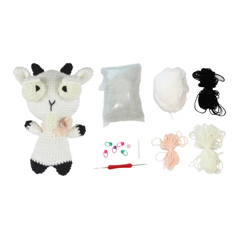 KIT CROCHET BLANCHETTE LA BIQUETTE H17CM KIT CROCHET BLANCHETTE LA BIQUETTE H17CM