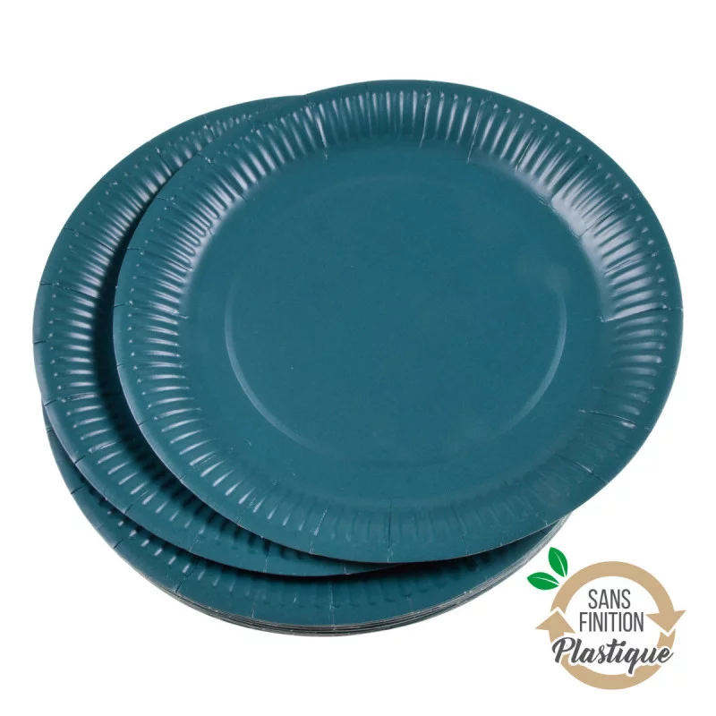 ASSIETTES X20 EMERAUDE D23CM CARTON SANS