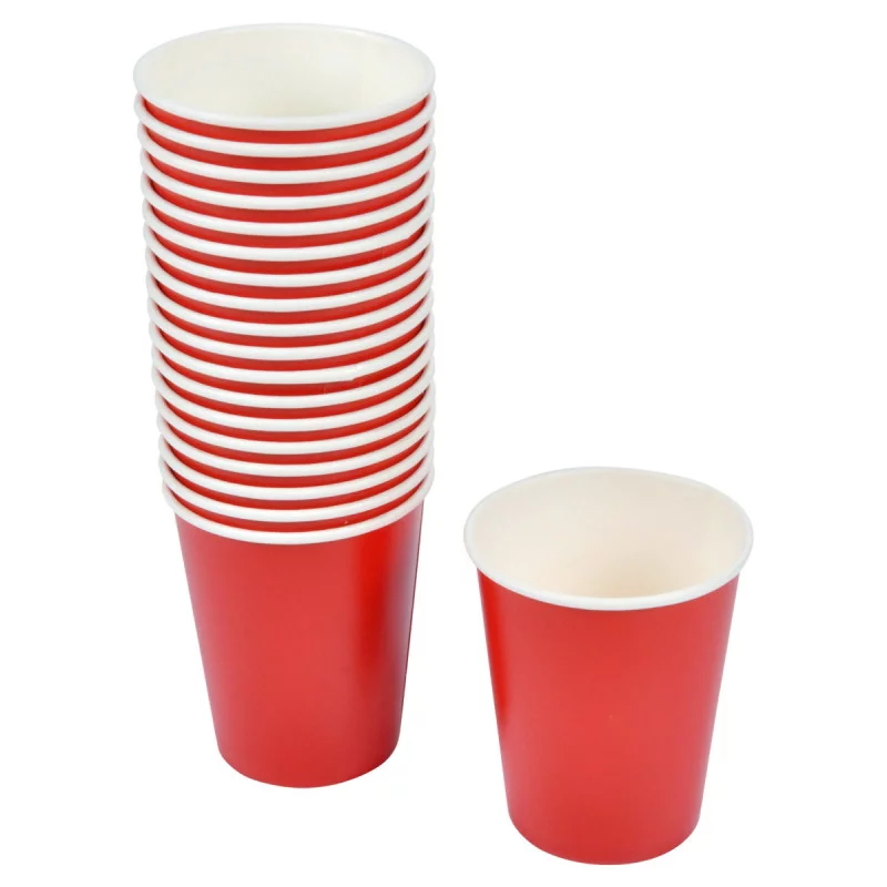 GOBELET CARTON 23CL/20 ROUGE