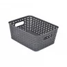 PANIÈRE TRESSÉE 5L 25*19.5*H10CM GRIS
