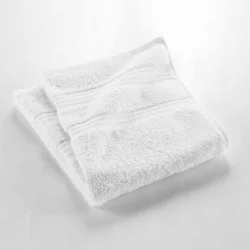 DRAP DE DOUCHE NEIGE COTON BIO 70x130cm
