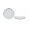 ASSIETTE DESSERT BLANC NATUREL GRÈS D20cm