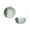 ASSIETTE CREUSE GEO 16CM VERT GRES