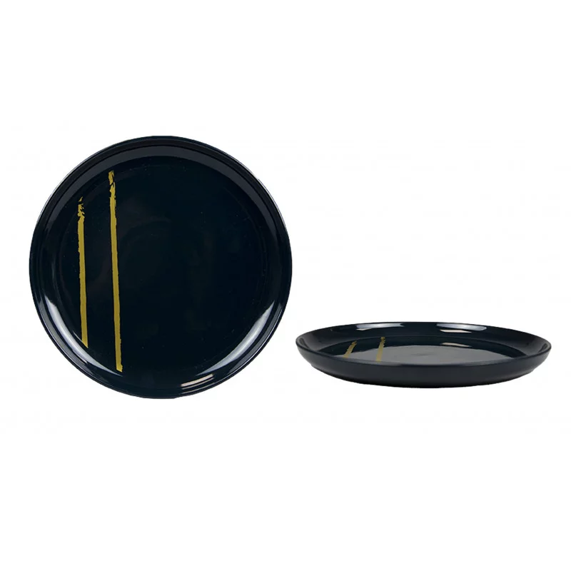 ASSIETTE PLATE MAGIC POUDRE DOREE 25 CM