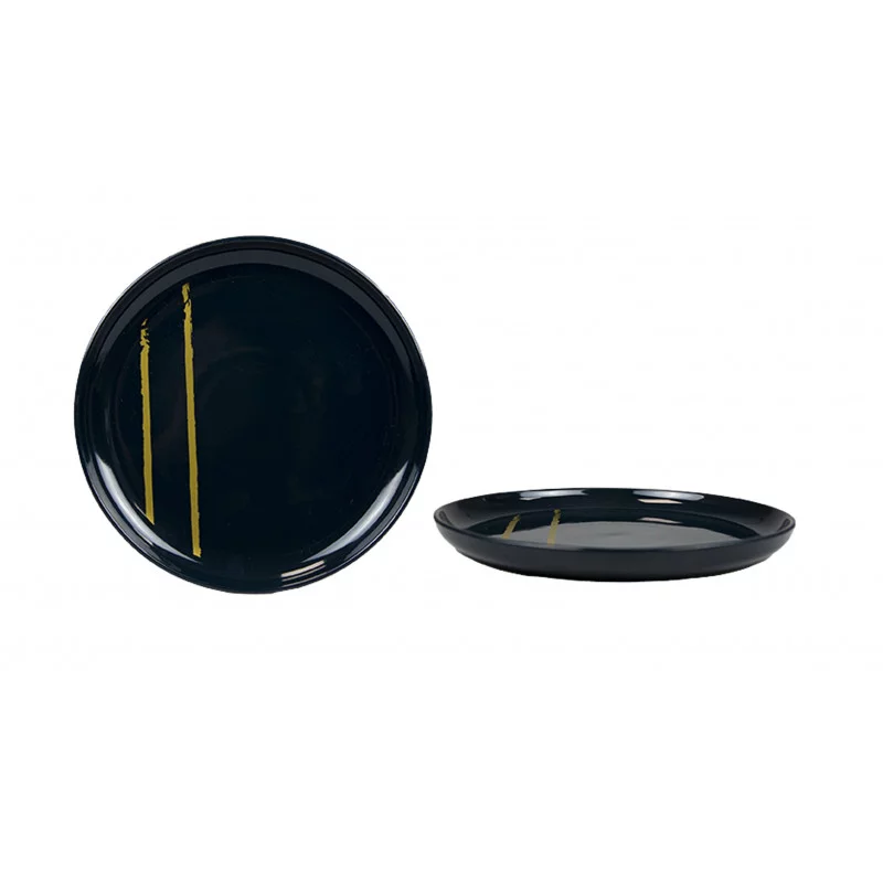 ASSIETTE DESSERT MAGIC POUDRE DOREE 20CM