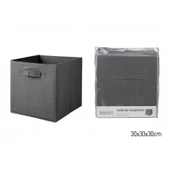 CUBE RGT N-TISSE GRIS 30X30X30CM