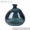 VASE MILA 2L GRIS BLEU D17xH18cm