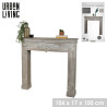 CONTOUR CHEMINEE GRIS CERUSE 104X17XH100