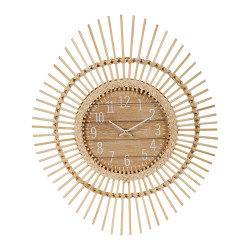 HORLOGE ROTIN CACHEMIRE NAT.