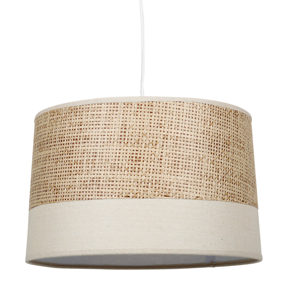 SUSPENSION BEIGE LIN ET CANNAGE