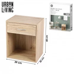 MEUBLE DE CHEVET 1 TIROIR 39x30xH48cm