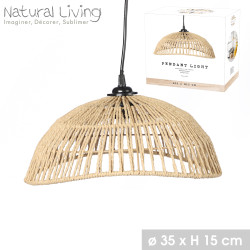 SUSPENSION MICHA EN CORDE D35CMXH15CM