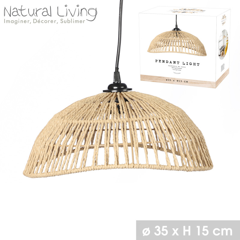 SUSPENSION MICHA EN CORDE D35CMXH15CM